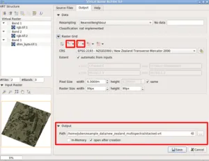 Screenshot of Virtual Raster Builder
