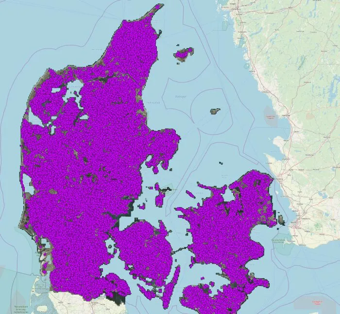 Screenshot of the 34,000 farms to be investigated