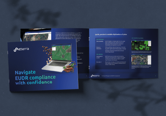 Download a guide of Picterra's EUDR compliance solution now