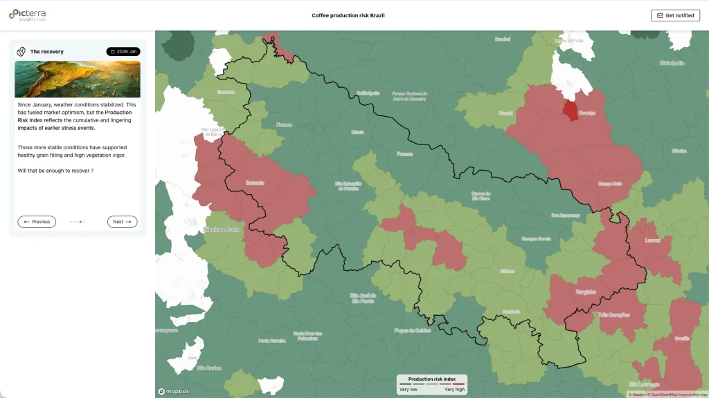 Brazil coffee production risk overview