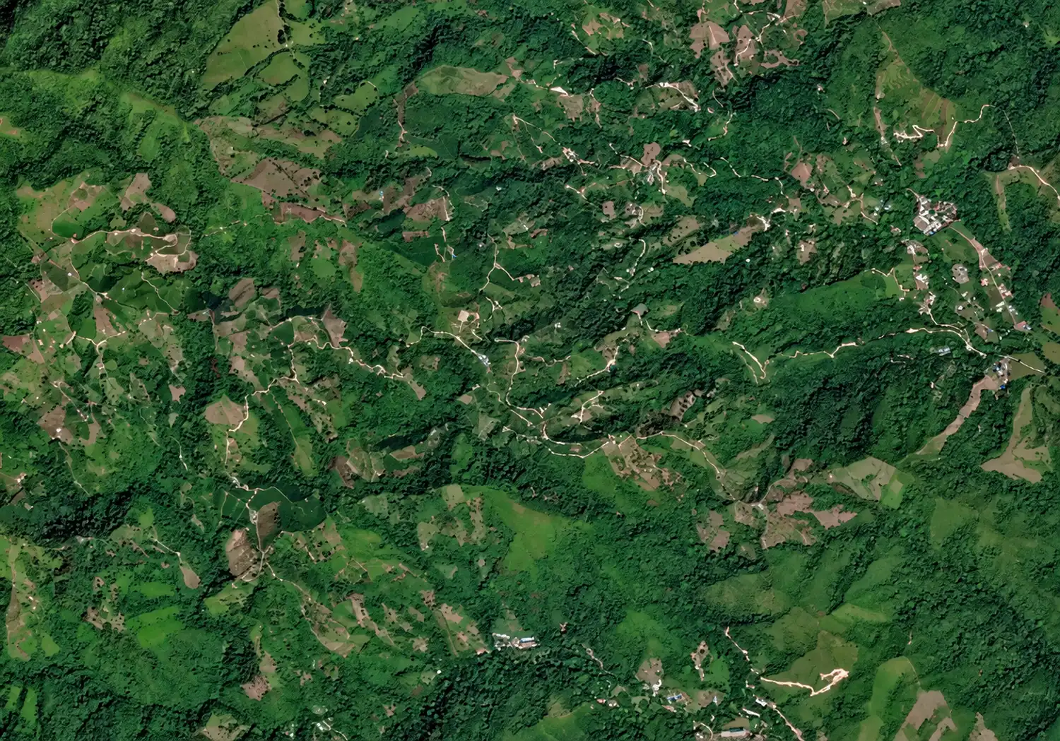 satellite image of Ibagué, Tolima, Colombia